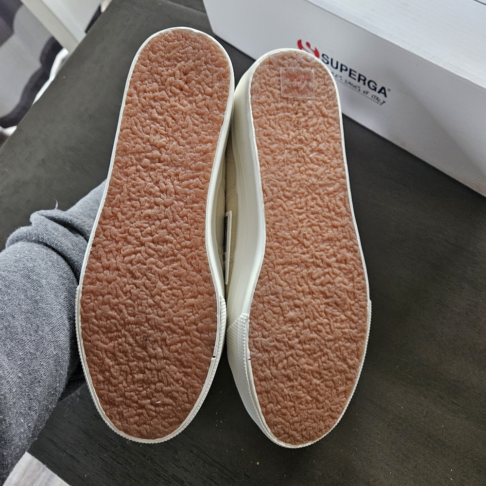Superga Off-White Platform Sneakers - Picture 2 of 8